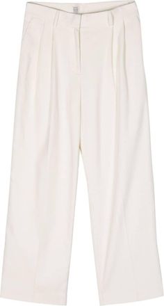 Toteme high-waist palazzo corduroy trousers - women - Fabric - 38 - Neutrals