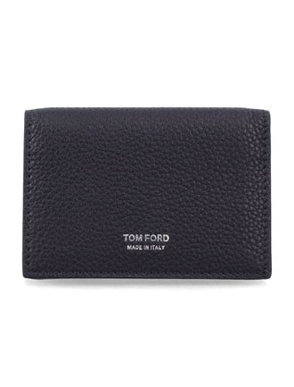Tom Ford Soft Grain Leather T Line Calfskin Card Holder