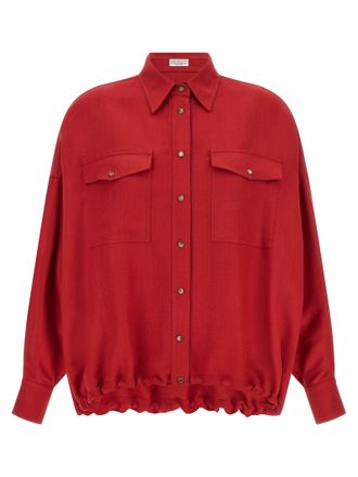 Brunello Cucinelli Womens Twill Shirt