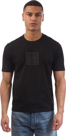 C.P. Company Mens C.P. Company Metropolis Mercerized Jersey Badge T-Shirt in Black
