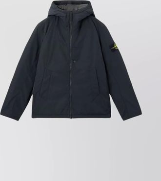 Stone Island micro twill jacket hood