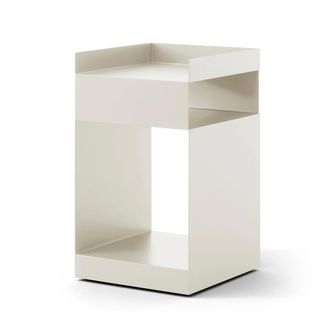 &tradition Rotate Beistelltisch SC73, 59 x 35 cm, Stahl, Ivory