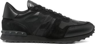 Valentino Garavani Black Lace Up Sneakers