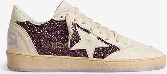 Golden Goose Exklusive Sneaker aus gealtertem Leder Ball Star Glitter
