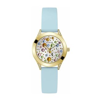 Guess Mini Wonderlust Horloge - Dames - Accessoires - Blauw - Maat: ONE Size