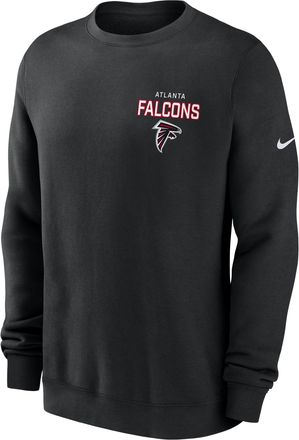 Nike Atlanta Falcons Draw Block Club Nike Mens NFL Pullover Crew in Black | NKPV00A96-KU0