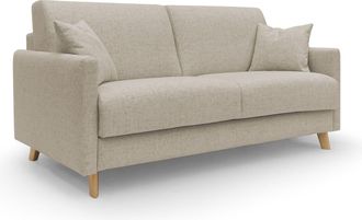 Divani.Store Edgar Sof&aacute; Cama Convertible En Tela Felis Impermeable 200 Cm (mat. 160x197) Beige
