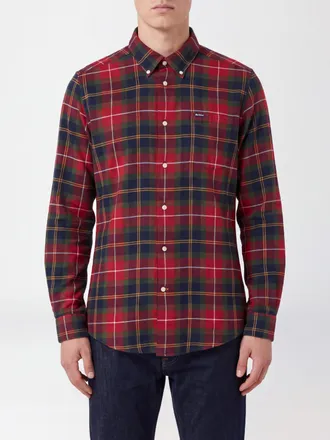 Barbour Camicia slim fit a quadri in cotone con collo button-down