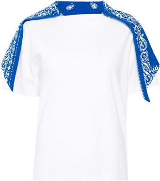 Batsheva T-shirt con motivo bandana - Nero
