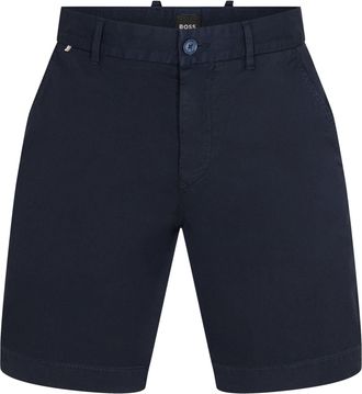 HUGO BOSS Mens Slice Chino Shorts in Dark Blue - Size 30 (Waist)