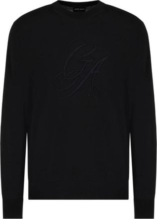 Giorgio Armani Hombre, Jerseys, Negro, Talla: L