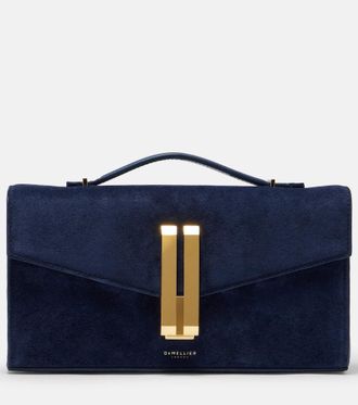 DeMellier Clutch Vancouver in suede con finiture in pelle
