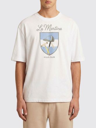 La Martina T-shirt in cotone stampata La Martina