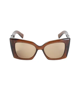 Saint Laurent Brown M160 Cat-Eye Sunglasses