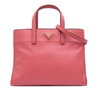 Prada Galleria Tote Saffiano Leer