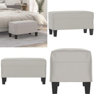 vidaXL Panca Grigio Chiaro 70x35x41 cm in Microfibra - Panca per ingresso - Panca per letto