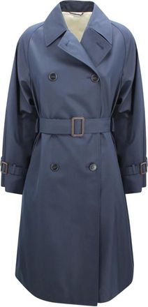 Max Mara Trench Coats, female, Blue, 2XS, Canasta Trench