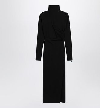 The Attico Turtleneck Dress With Zip Detail