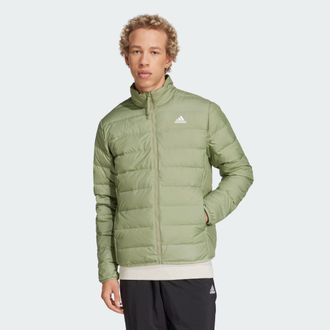 adidas Mens Essentials Lite Down Jacket - Green - Size X-Small