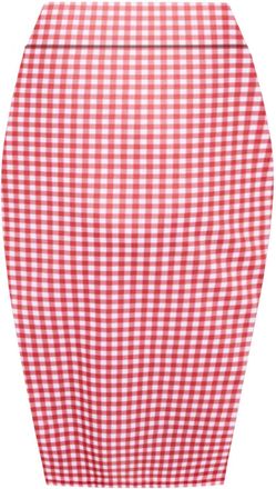 Janisramone Womens Ladies New Floral Print High Waisted Summer Jersey Bodycon Tube Stretch Pencil Midi Skirt