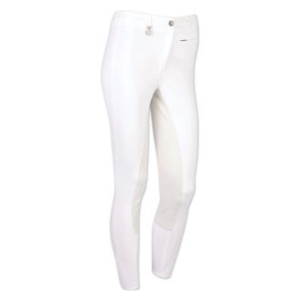 PIKEUR Womens Lugana Full Seat Breech Pant In Micro White