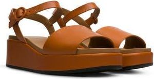 Camper Misia Platform Wedge Sandal in Medium Bro at Nordstrom Rack, Size 38