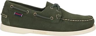 Sebago Portland Flesh Out Moccasin - Heren - Bootschoenen - Groen - 42 1/2 EU - Leer - Schoenen