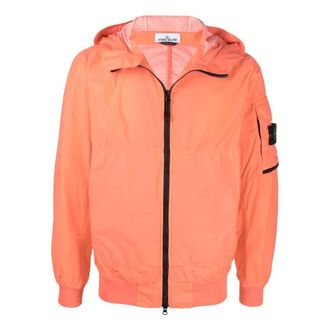 Stone Island Hooded Jacket Orange 761540632-V0032