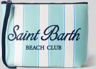 MC2 Saint Barth Kosmetiktasche mit Label- und Statement-Print Modell ALINE in Mint, Gr&ouml;&szlig;e 1