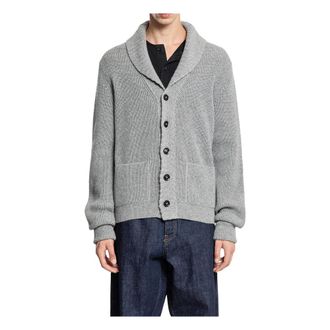 Tom Ford Cardigans, male, Gray, Size: L Cashmere Shawl Collar Cardigan