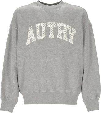 Autry Sweatshirt met logoprint - Heren - Sweatshirts - Grijs - M - Denim - Hoodies & sweatvesten