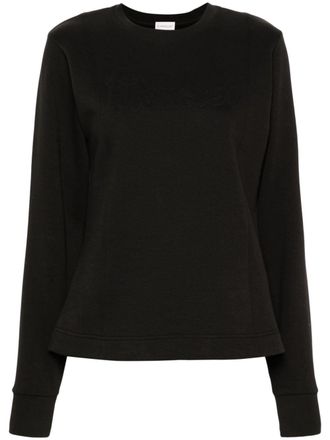 Moncler Felpa con logo goffrato - Nero