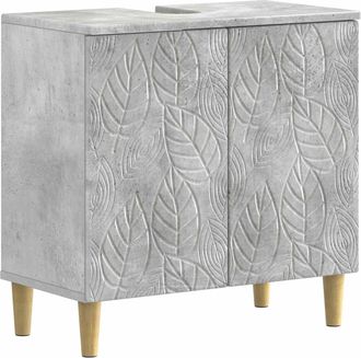 vidaXL Mueble De Lavabo Para Ba&ntilde;o Delft Gris Hormig&oacute;n Vidaxl