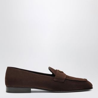 Prada Mocassini in pelle scamosciata Moro