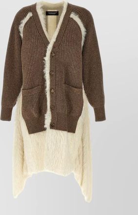Undercover asymmetric wool cardigan