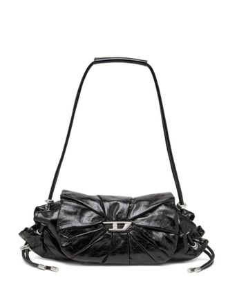 Diesel Black Scrunch-D Small Shoulder Bag