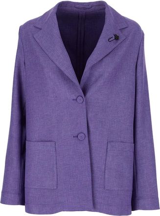 Lardini Blazer con tasche applicate - Viola