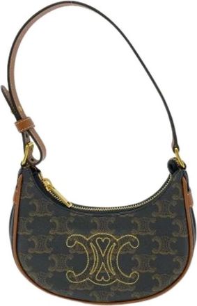 Celine Pre-owned 10i 602eb 1-04lu Schoudertas - Dames - Vintage Schoudertas - Bruin - ONE Size - Leer - Vintage