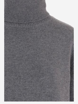 Frankie Shop Wool and Cashmere Turtleneck Sweater - Gray