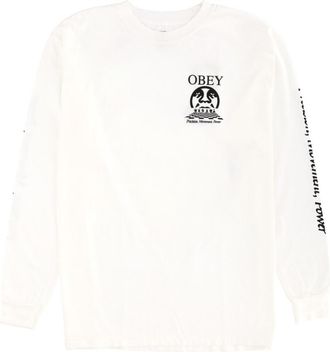 Obey White Graphic Crew Neck T-Shirt