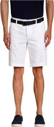 Mason's Chile Bermuda Cargo - Heren - Korte Broeken - Wit - 2XL - Katoen - Korte Broeken