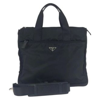 Prada unisex, Pre-owned, Zwart, Maat: ONE Size Nylon
