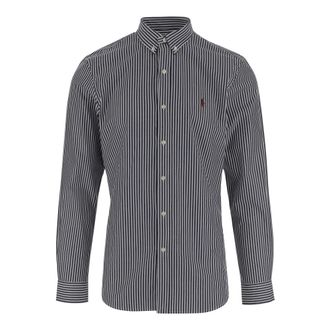 Polo Ralph Lauren Camicia in popeline stretch a righe - male - Polo Ralph Lauren - Casual Shirts - Gray - XL - Shirts