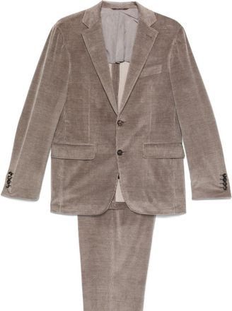 Canali Completo due pezzi a coste - Marrone