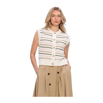 Y.A.S Y.a.s - Yasnilo Gebreid Vest - Dames - Truien - Veelkleurig - Maat: XL Katoen