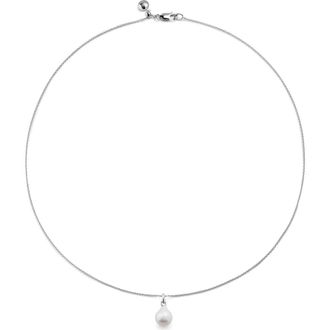 Monica Vinader Nura Baroque Pearl Pendant Necklace in Sterling Silver /Pearl at Nordstrom