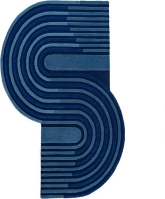 Flair Rugs Alfombra de lana azul 120x180cm