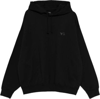 Yohji Yamamoto Hoodies & sweatvesten, Heren, Zwart, XL, Katoen, Stijlvolle Nero Sweatshirt Aw 25