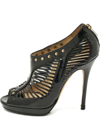 Jimmy Choo London Caged open-toe pumps - Black