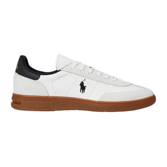 Ralph Lauren Bedford Sneakers - Heren - Schoenen - Wit - Maat: 42 EU Zijde